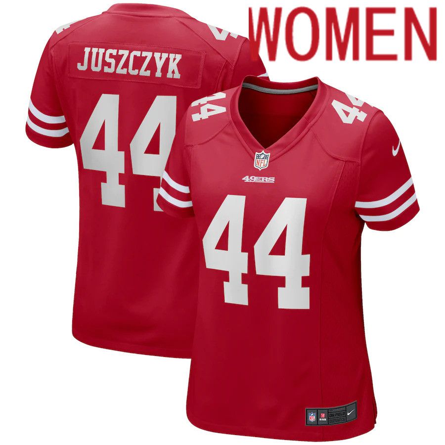 Cheap Women San Francisco 49ers 44 Kyle Juszczyk Nike Red Game NFL Jersey